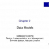 Evolution of Data Models