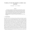 Evolution of weak discontinuities in shallow water equations