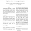 Experiences with an Environment Generation System