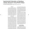 Experimental Evaluation of Multihop Cellular Networks using Mobile Relays