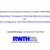 Exploiting Transparent Remote Memory Access for Non-Contiguous- and One-Sided-Communication
