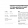 Exploratory search and HCI: designing and evaluating interfaces to support exploratory search interaction