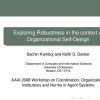 Exploring Robustness in the Context of Organizational Self-design