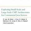 Exploring Small-Scale and Large-Scale CMP Architectures for Commercial Java Servers
