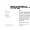 Exploring social dimensions of personal information management with adults with AD/HD