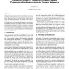 Exposing resource tradeoffs in region-based communication abstractions for sensor networks