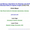 External Memory Algorithms for Diameter and All-Pairs Shortest-Paths on Sparse Graphs