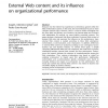 External Web content and its influence on organizational performance