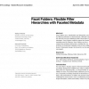 Facet folders: flexible filter hierarchies with faceted metadata