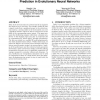 Facilitating neural dynamics for delay compensation and prediction in evolutionary neural networks