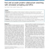 Fast and accurate protein substructure searching with simulated annealing and GPUs