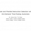 Fast and flexible instruction selection with on-demand tree-parsing automata