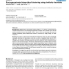 Fast approximate hierarchical clustering using similarity heuristics