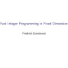 Fast Integer Programming in Fixed Dimension