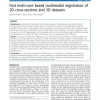 Fast multi-core based multimodal registration of 2D cross-sections and 3D datasets