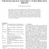 Fault-tolerant supervisory control under C, D observability and its application