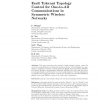 Fault tolerant topology control for one-to-all communications in symmetric wireless networks
