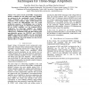 Feedforward reversed nested Miller compensation techniques for three-stage amplifiers