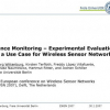 Fence Monitoring - Experimental Evaluation of a Use Case for Wireless Sensor Networks