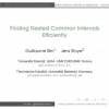 Finding Nested Common Intervals Efficiently