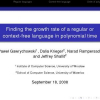 Finding the Growth Rate of a Regular or Context-Free Language in Polynomial Time