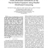 Finite Difference Simulations of the Navier-Stokes Equations Using Parallel Distributed Computing