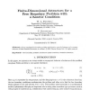 Finite-dimensional attractors for a free boundary problem with a kinetic condition