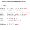 First-class Synchronous Operations