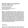 Flexible support for application-sharing architecture