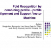 Fold recognition by combining profile-profile alignment and support vector machine