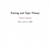 Forcing and Type Theory
