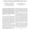 Formation Control of Underactuated Surface Vessels using the Null-Space-Based Behavioral Control