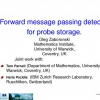 Forward Message Passing Detector for Probe Storage