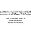 FPGA-Optimised Uniform Random Number Generators Using LUTs and Shift Registers