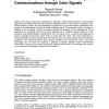 Framework for realizing Mobile and Computer Communications through Color Signals