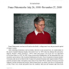 Franz Peherstorfer July 26, 1950-November 27, 2009