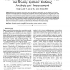 Free-Riding on BitTorrent-Like Peer-to-Peer File Sharing Systems: Modeling Analysis and Improvement