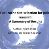 Fuel-cache site-selection for polar research: a summary of results