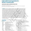 Fully Parallel Turbo Equalization for Wireless Communications
