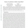 Fusion of qualitative beliefs using DSmT