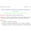 Game-theoretic probability and defensive forecasting