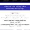 Generalized fuzzy topology versus non-commutative topology