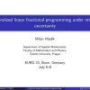 Generalized linear fractional programming under interval uncertainty