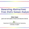 Generating Abstractions from Static Domain Analysis