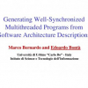 Generating Well-Synchronized Multithreaded Programs from Software Architecture Descriptions