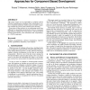 Goal-driven combination of software comprehension approaches for component based development