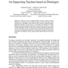Goal Transition Model and Its Application for Supporting Teachers based on Ontologies