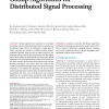Gossip Algorithms for Distributed Signal Processing