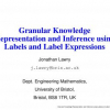 Granular Knowledge Representation and Inference Using Labels and Label Expressions