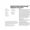 Grasping Cultural Context through Multisensory Interactions